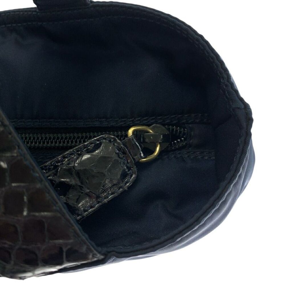 Prada Nylon Python Beaded Tote Handbag - image 7